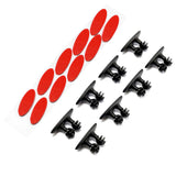 2set of Car Wire USB Cable Holder Tie Clip Fixer Organizer Black Line Clamp