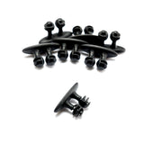 2set of Car Wire USB Cable Holder Tie Clip Fixer Organizer Black Line Clamp