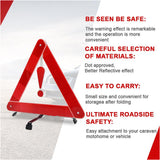 Car Early Warning Device Triangle Sign Red 1pc only
