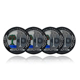AMG Car Center Wheel Cap Badge Aluminum Metal Sticker