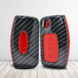 Ford plastic carbon buttons Car Key Case Carbon Fiber Shell