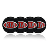 KIA Car Center Wheel Cap Badge Aluminum Metal Sticker