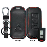 Mitsubish Leather Car Key Remote Holder  (High Quality)