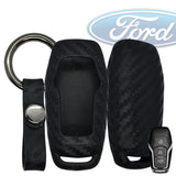 FORD  Carbon Fiber Soft Silicone Key Fob Case
