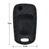 HYUNDAI Carbon Fiber Soft Silicone Key Fob Case