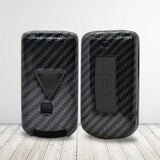 Mitsubishi Hard plastic carbon buttons Car Key Case Carbon Fiber Shell