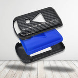 Mitsubishi Hard plastic carbon buttons Car Key Case Carbon Fiber Shell