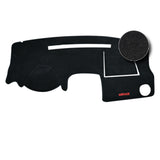 Dashboard Cover For Mitsubishi Mirage (Leatherette/Felt/Abstract Floral Material)