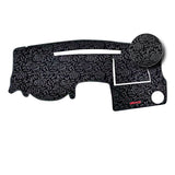 Dashboard Cover For Mitsubishi Mirage (Leatherette/Felt/Abstract Floral Material)