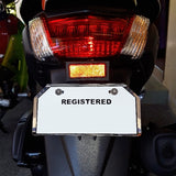 STAINLESS STEEL MOTORCYCLE PLATE HOLDER