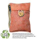 Bag Bamboo Activated Charcoal (Orange) 100% Natural & Chemical Free Moisture