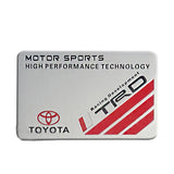 TRD Aluminum Emblem Sticker for Trd (High Quality)