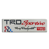 TRD Aluminum Emblem Sticker for Trd (High Quality)