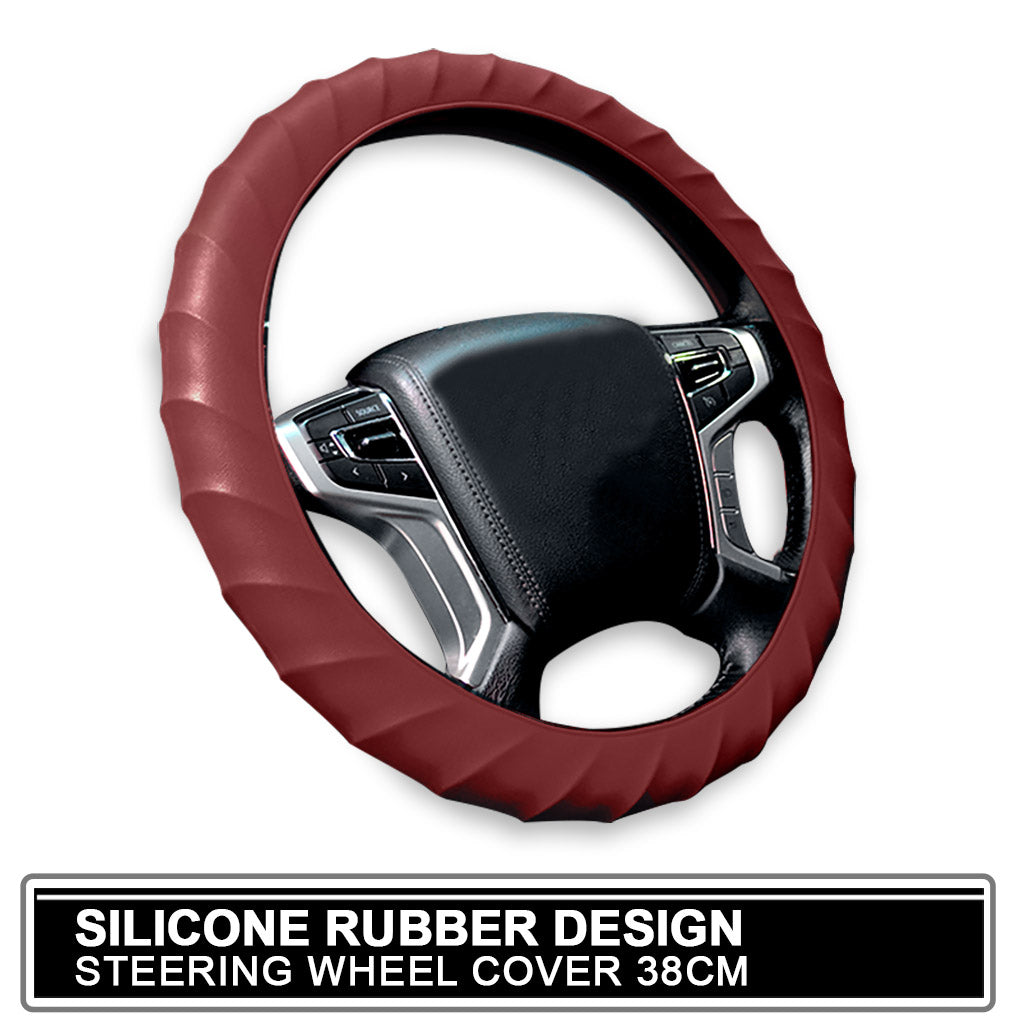 Maroon steering deals wheel cover