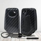 Toyota Hard plastic carbon buttons Car Key Case Carbon Fiber Shell