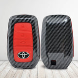 Toyota Hard plastic carbon abs Car Key Case Carbon Fiber Shell