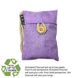 Bag Bamboo Activated Charcoal (Violet) 100% Natural & Chemical Free Moisture