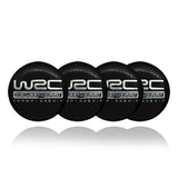 WORDL RALLY CHAMPIONSHIP Car Center Wheel Cap Badge Aluminum Metal Sticker