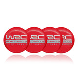 WORDL RALLY CHAMPIONSHIP Car Center Wheel Cap Badge Aluminum Metal Sticker