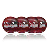 WORDL RALLY CHAMPIONSHIP Car Center Wheel Cap Badge Aluminum Metal Sticker