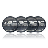WORDL RALLY CHAMPIONSHIP Car Center Wheel Cap Badge Aluminum Metal Sticker