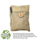 Bag Bamboo Activated Charcoal (Brown) 100% Natural & Chemical Free Moisture