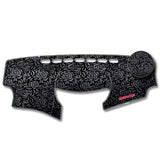 Dashboard Cover For TOYOTA VIOS (Leatherette/Felt/Abstract Floral Material)
