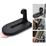 Folding Car Door Step Latch Hook Foot Pedal Ladder  Universal ( Black / Silver )