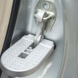 Folding Car Door Step Latch Hook Foot Pedal Ladder  Universal ( Black / Silver )