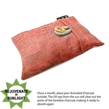 Bag Bamboo Activated Charcoal (Orange) 100% Natural & Chemical Free Moisture