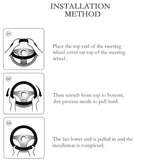 Honda car steering wheel cover to dazzle leather carbon fiber handle