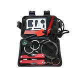 SOS Mini Survival Kit Emergency Box Outdoor Survival Kits Black and Red