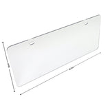 Clear License Plate Cover 2pcs
