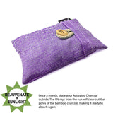 Bag Bamboo Activated Charcoal (Violet) 100% Natural & Chemical Free Moisture