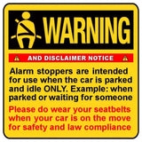 Toyota Seat Belt Alarm Stopper Stainless