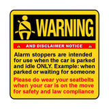 Subaru Seat belt Buckle Alarm Stopper Stainless