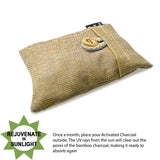 Bag Bamboo Activated Charcoal (Brown) 100% Natural & Chemical Free Moisture