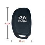Hyundai Matt Black Soft Silicone Car Key remote Holder (High Quality)