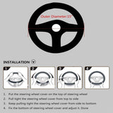 Mitsubishi Racing Steering Wheel Cover 38CM