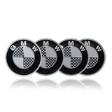 Bmw Car Center Wheel Cap Badge Aluminum Metal Sticker