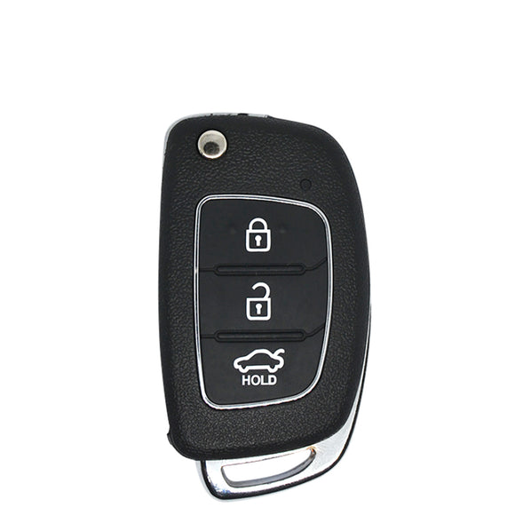 3 Button Remote Flip Key Fob Shell Case for Hyundai