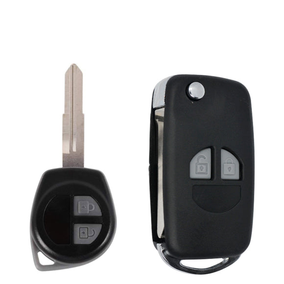 2 Button Car Remote Flip Key Fob Case Blade Cover Shell Fit for SUZUKI