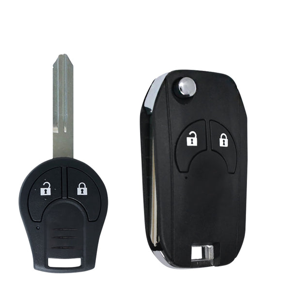 Flip Key Nissan Key Conversion Car Key Fob Case Shell