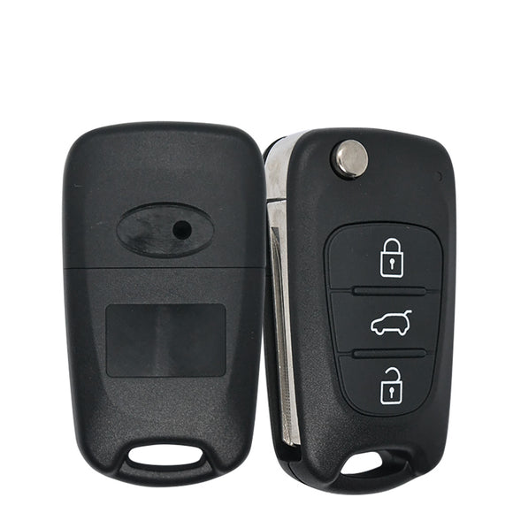 3 Buttons Remote Flip Key Shell Case Fit for KIA Key Conversion Car Shell