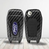 Ford plastic carbon buttons Car Key Case Carbon Fiber Shell