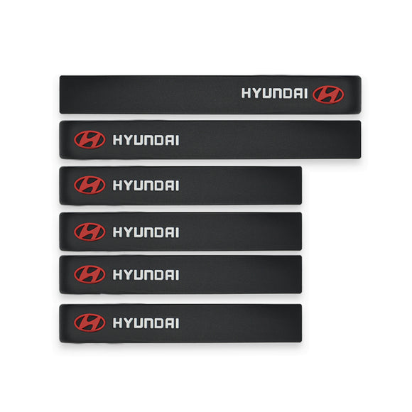 6pcs Hyundai Car Sticker Door Guard and Side Mirror Protector
