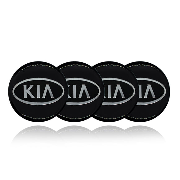KIA Car Center Wheel Cap Badge Aluminum Metal Sticker
