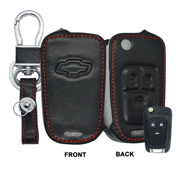 Chevrolet Leather Car Key Remote Holder  (High Quality)