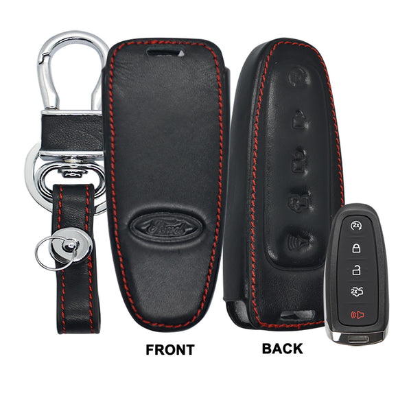 Ford Leather Car Key Remote Holder  (High Quality)