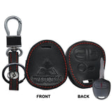 Mitsubish Leather Car Key Remote Holder  (High Quality)